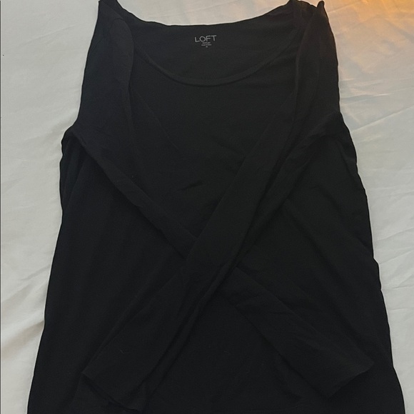 LOFT Women's Elegant Black Tank Top - Picture 1 of 3